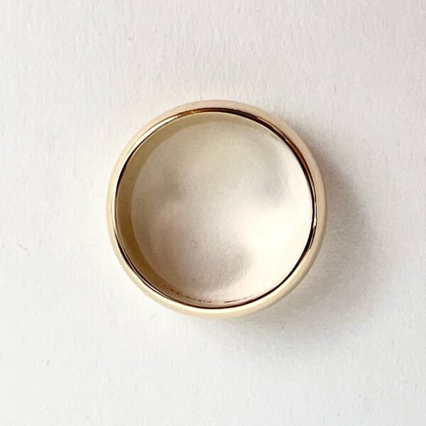 Tiffany & Co 14k 585 Yellow Gold 7mm Dome Wedding Band Ring 9.25 - Image 8