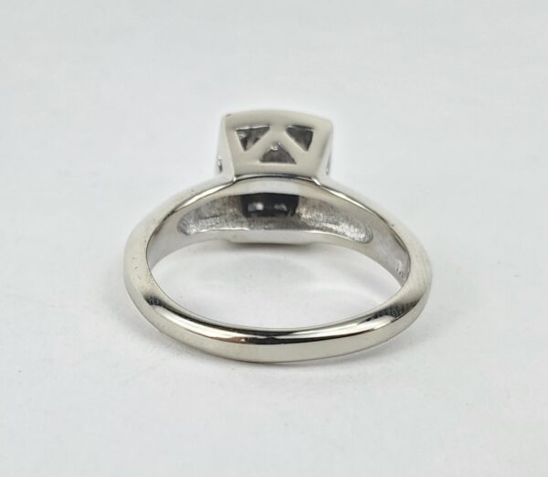 14k White Gold .96ctw Mystery Set Princess Cut Diamond Cocktail Ring 7.25'' - Image 9