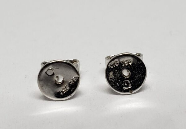 18k White Gold .92ct Blue Sapphire .40ct Diamond Halo 1.32ctw Stud Earrings - Image 10