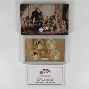 2007 Presidential Dollar 4-Coin Proof Set - US Mint OGP & COA United States