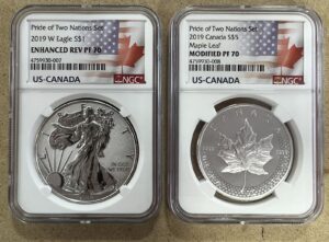 2019 W Pride of Two Nations 2pc Set U.S. Set NGC PF70