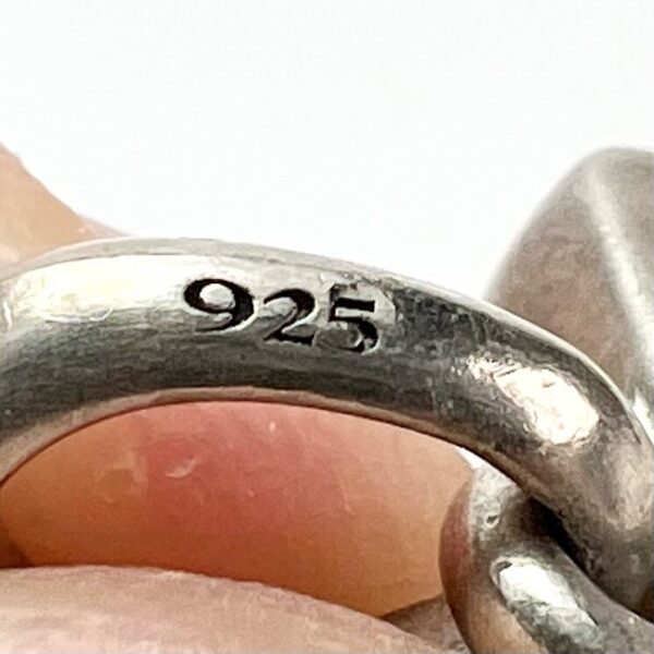 David Yurman 925 Silver Black Diamond Cairo Eye of Horus Amulet Pendant - Image 5
