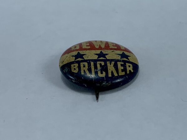 Dewey Bricker Vintage Political Presidential Campaign Pin - Image 4