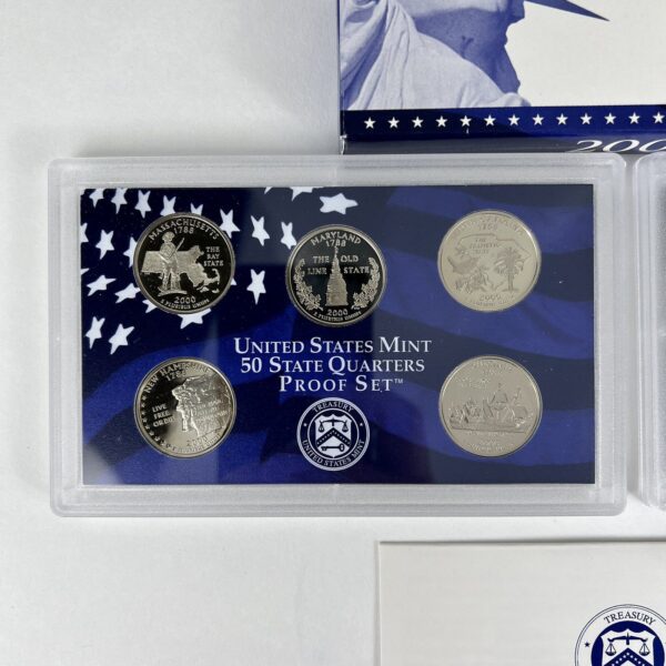 US Mint 2000 S Clad Proof Set - Complete with Box & COA - Image 3