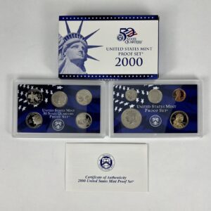 US Mint 2000 S Clad Proof Set - Complete with Box & COA