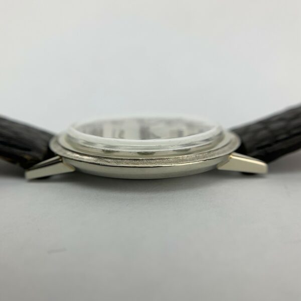 Vintage Longines 14k White Gold Diamond Dial Caliber 370 17 Jewel - Image 6