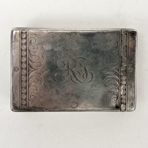 Vintage Sterling Silver Cosmetic Makeup Compact Case Monogram