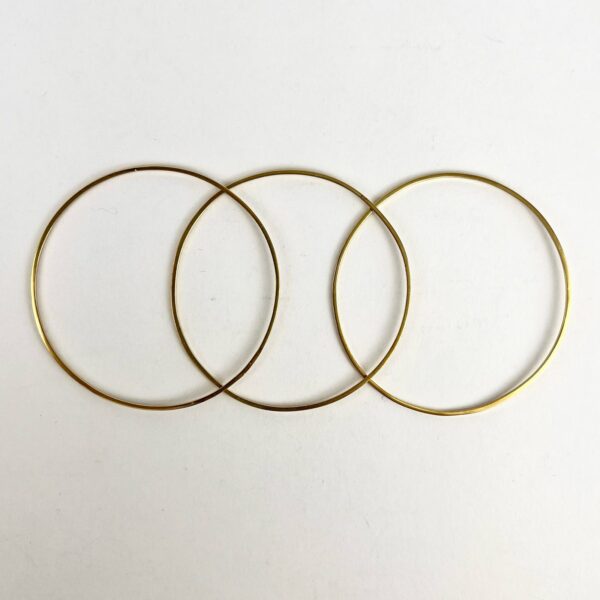 18k Yellow Gold Thin Bangle Bracelet 7 1/2'' - Image 8