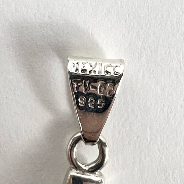 925 Mexican Sterling Silver Fist Power Good Luck Pendant - Image 5