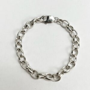 925 Silver Rolo Chain Link Bracelet 8.5''