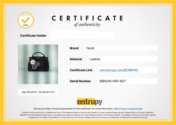 Fendi Flower Peekaboo Bag Entropy Authenticated - Image 13
