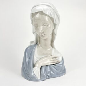 Lladro Madonna Head Gloss Porcelain Statue Figurine Bust 4649