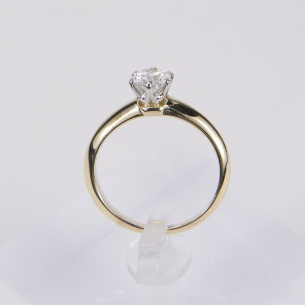 Tiffany & Co 18k Platinum .53ct G/VS1 Diamond Engagement Ring - Image 6