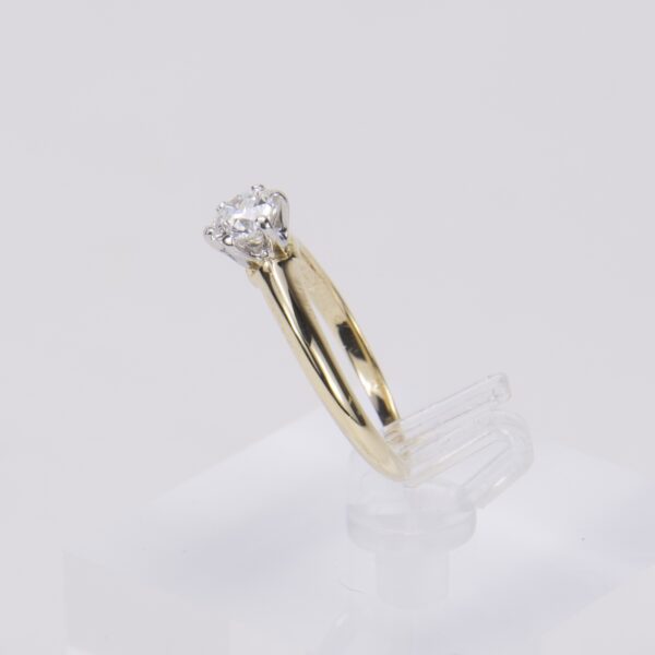 Tiffany & Co 18k Platinum .53ct G/VS1 Diamond Engagement Ring - Image 7
