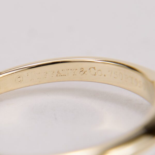 Tiffany & Co 18k Platinum .53ct G/VS1 Diamond Engagement Ring - Image 8