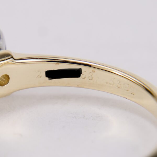Tiffany & Co 18k Platinum .53ct G/VS1 Diamond Engagement Ring - Image 10