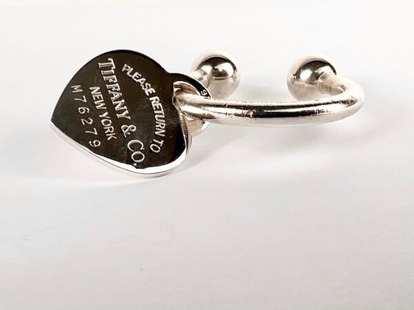 Tiffany & Co Silver 2001 Return to Heart Horseshoe Key Ring - Image 3