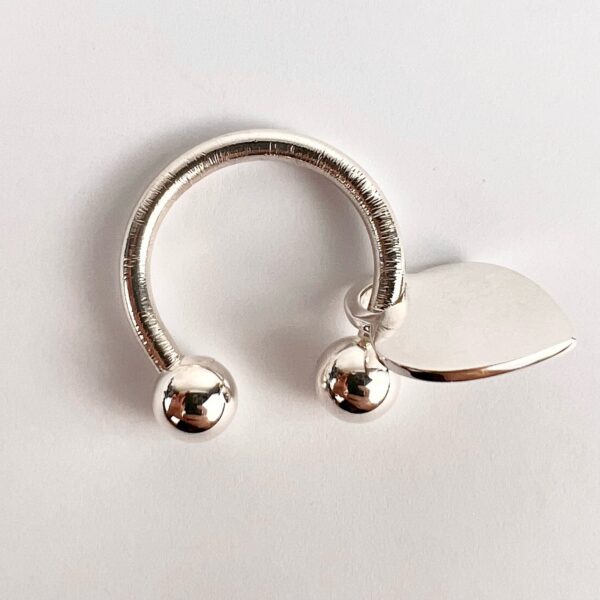 Tiffany & Co Silver 2001 Return to Heart Horseshoe Key Ring - Image 4