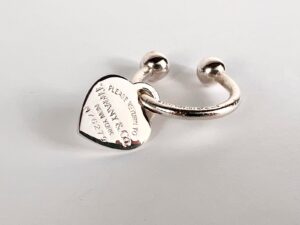 Tiffany & Co Silver 2001 Return to Heart Horseshoe Key Ring