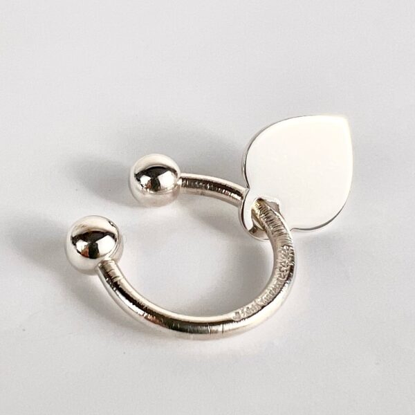 Tiffany & Co Silver 2001 Return to Heart Horseshoe Key Ring - Image 6