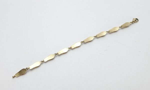 14k Yellow Gold Flip-Flops Sandals Ocean Beach Salt Life Nautical Bracelet 7 1/8 - Image 6