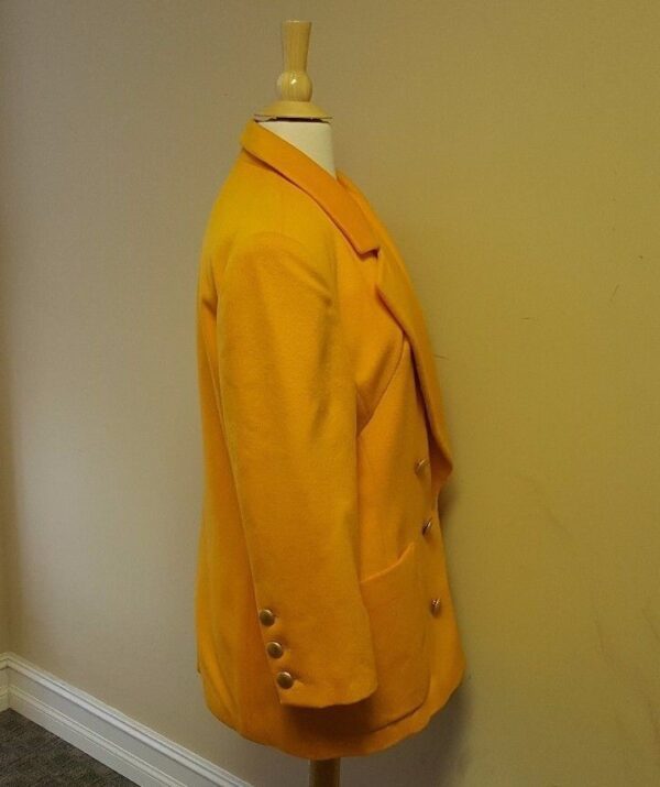 Escada by Margaretha Ley Orange Suit Jacket Blazer Size 42 - Image 4