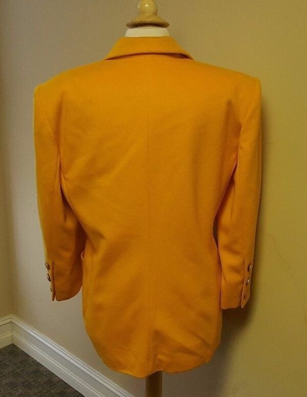 Escada by Margaretha Ley Orange Suit Jacket Blazer Size 42 - Image 5