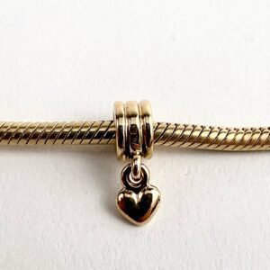 Pandora 14K Yellow Gold Hanging Heart Dangle Charm 750198