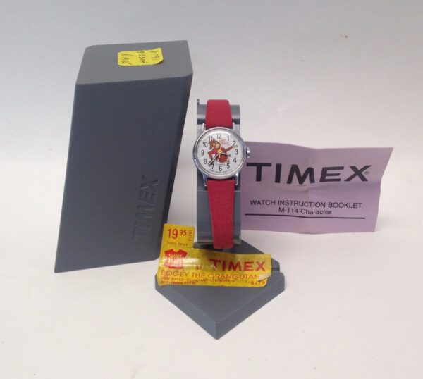 Rare Vintage Timex 81791 Bogey the Orangutan Watch NOS!