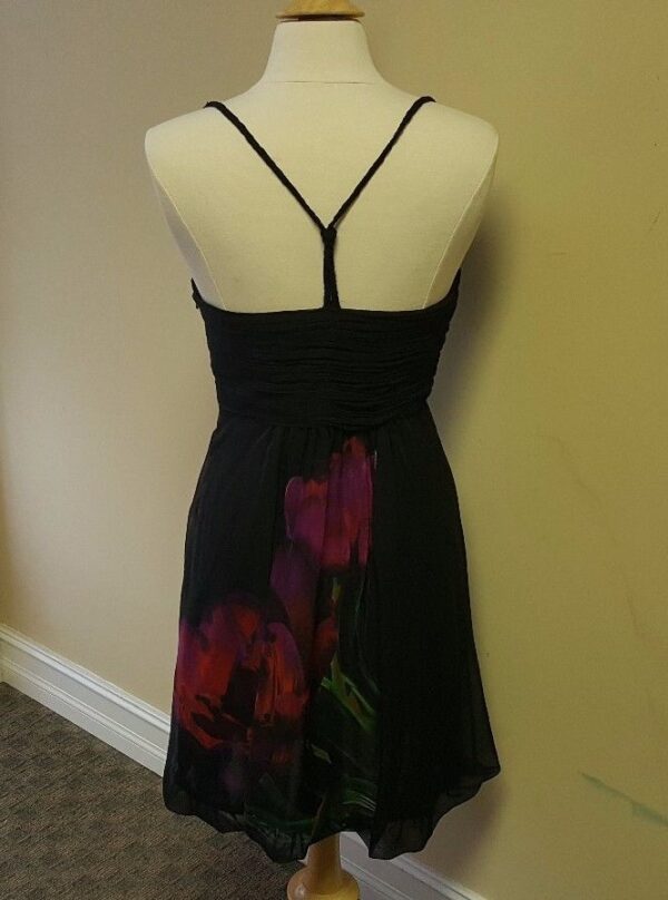 Sue Wong Black Fuschia Bead Dress Size 10 with Extra Beads NEW - Image 5