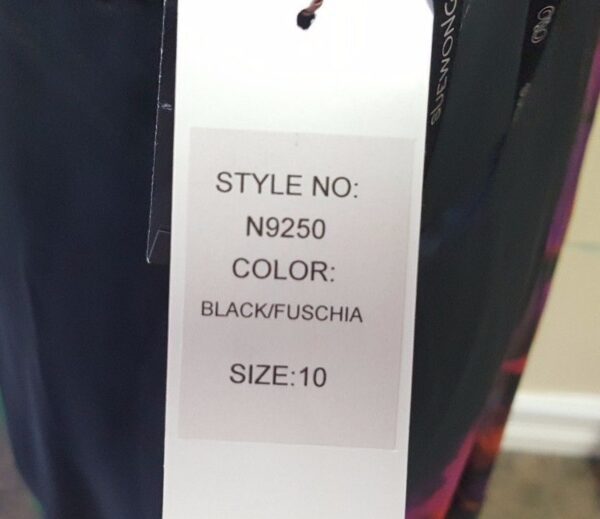 Sue Wong Black Fuschia Bead Dress Size 10 with Extra Beads NEW - Image 8
