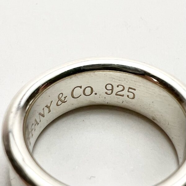 Tiffany & Co. 925 Sterling Silver 1837 Concave Wide Band Ring 4.5'' - Image 7