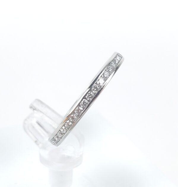 Tiffany & Co 950 Platinum 2.3mm .60ct Diamond Channel Set Eternity Band Ring 7' - Image 6