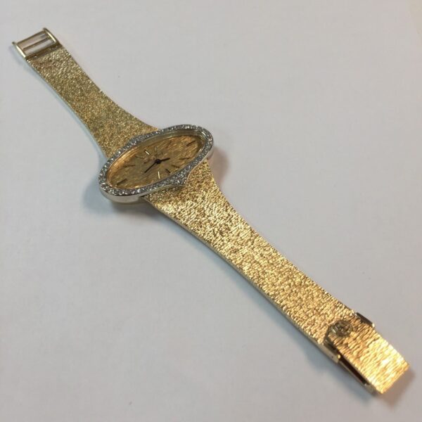 VERY UNIQUE Mathey-Tissot 14k Ladies Vintage Gold and Diamond Watch w/ Box - Image 12