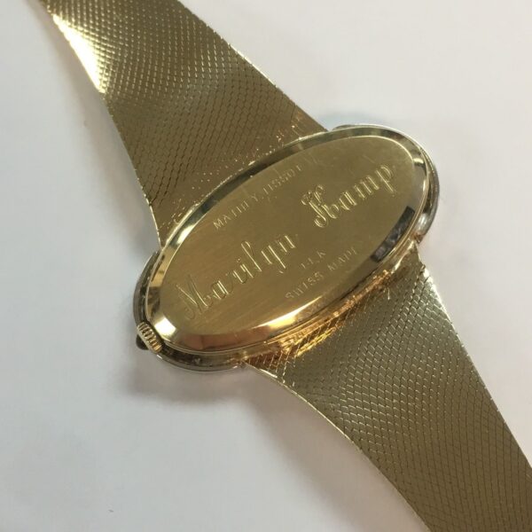 VERY UNIQUE Mathey-Tissot 14k Ladies Vintage Gold and Diamond Watch w/ Box - Image 8