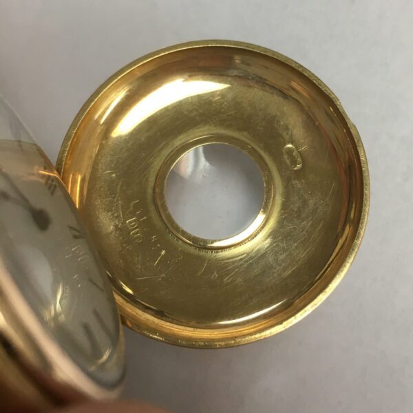Antique Victorian Jenner & Knewstub Half Hunter 18k Gold Pocket Watch - Image 5