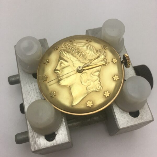 BWC London Coin Dial 9k Gold Case Mechanical Manual Wind Watch - Image 4