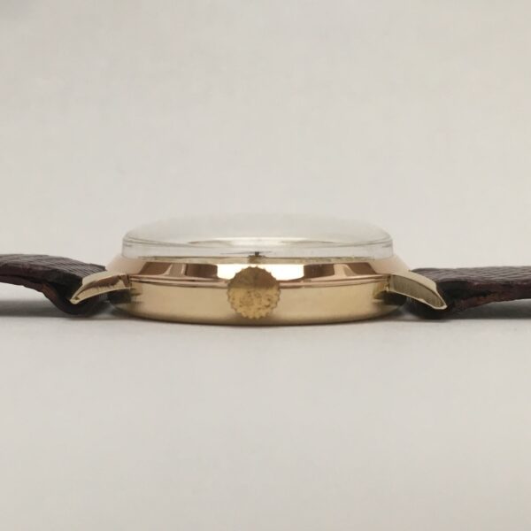 BWC London Coin Dial 9k Gold Case Mechanical Manual Wind Watch - Image 5