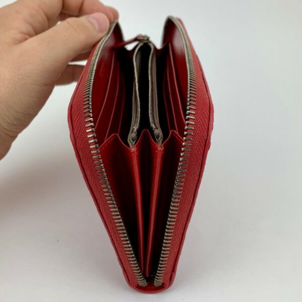 Bottega Veneta China Red Zip Around Wallet Crocodile NEW IN BOX Retail $2940 - Image 9
