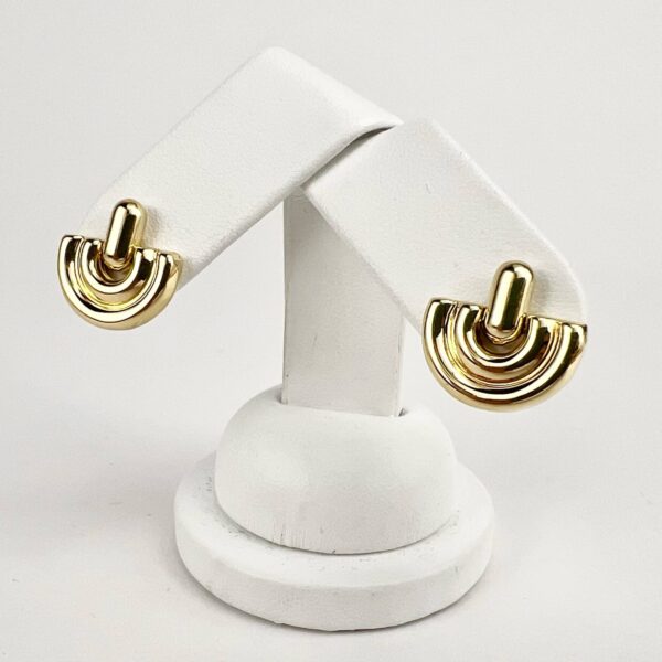 Chimento 18k Italian Yellow Gold Dangle Stud Earrings - Image 4