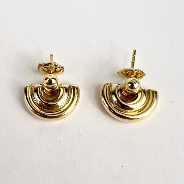 Chimento 18k Italian Yellow Gold Dangle Stud Earrings - Image 5