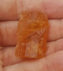 Imperial Topaz Crystal Unique Mineral Specimen 18.5g