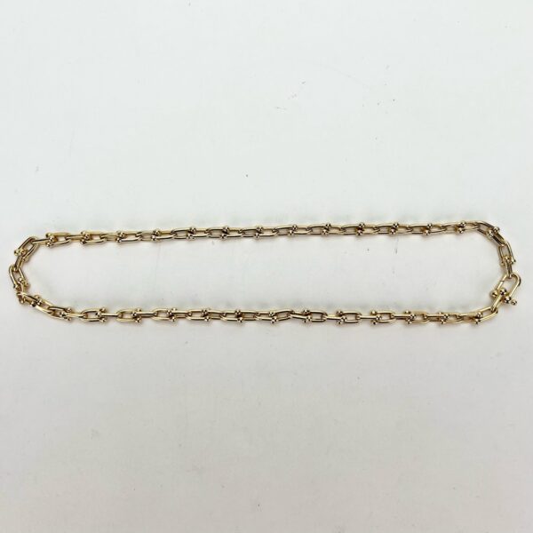 Tiffany & Co. Hardwear 18k Yellow Gold Small Link Necklace 18'' - Image 7