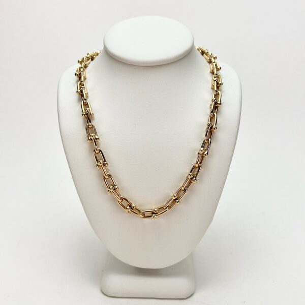 Tiffany & Co. Hardwear 18k Yellow Gold Small Link Necklace 18''