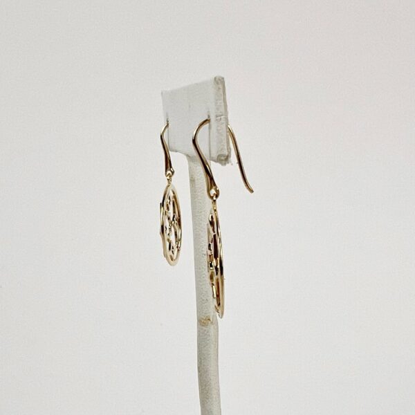 Tiffany & Co. Paloma Picasso 18k Yellow Gold Zellige Marrakesh Drop Earrings - Image 4