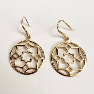 Tiffany & Co. Paloma Picasso 18k Yellow Gold Zellige Marrakesh Drop Earrings