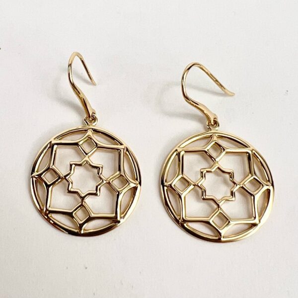Tiffany & Co. Paloma Picasso 18k Yellow Gold Zellige Marrakesh Drop Earrings