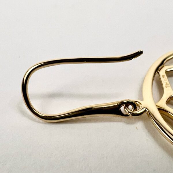 Tiffany & Co. Paloma Picasso 18k Yellow Gold Zellige Marrakesh Drop Earrings - Image 8