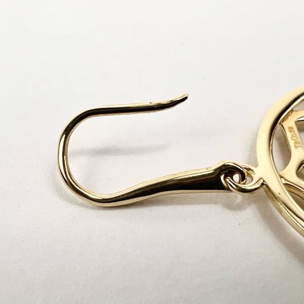 Tiffany & Co. Paloma Picasso 18k Yellow Gold Zellige Marrakesh Drop Earrings - Image 9