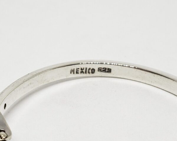 925 Mexico Sterling Silver TM-79 Belt Buckle Hinged Bangle Bracelet Adjustable - Image 6
